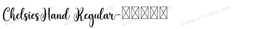 ChelsiesHand Regular字体转换